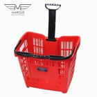 Покупательская корзина для супермаркета с колесами PLAST 43 Покупательская корзина для супермаркета с колесами PLAST 43