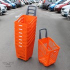 Пластиковая покупательская корзина-тележка — B65 Smooth Basket