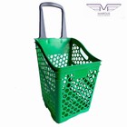 Пластиковая покупательская корзина-тележка — B65 Smooth Basket